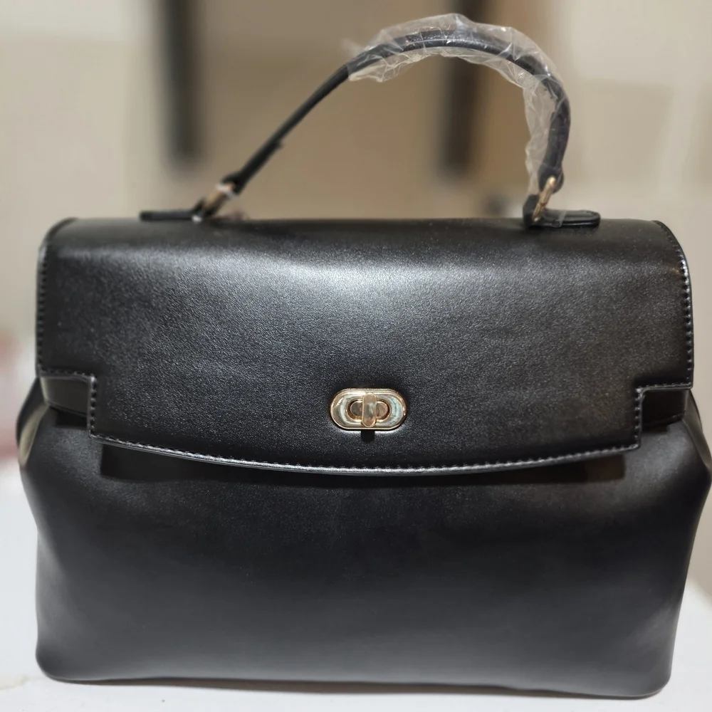 Cavalli Class Elegant Black Satchel